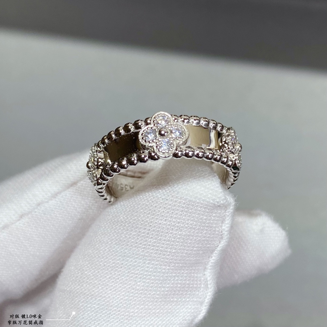 V*N CL*F & arpels narrow kaleidoscope ring