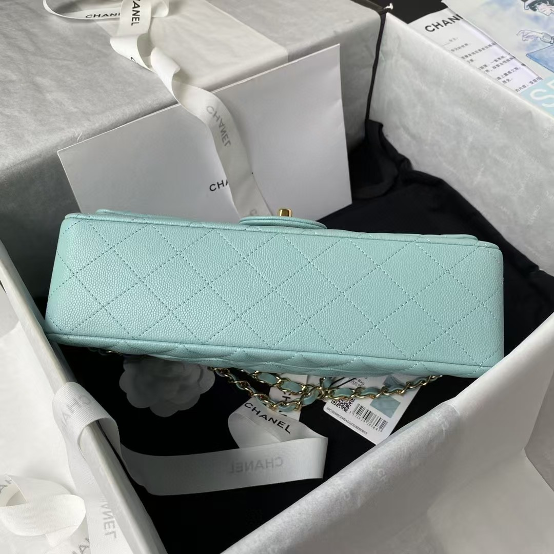 Ch*el classic flap bag 15.5×25.5×6.5cm