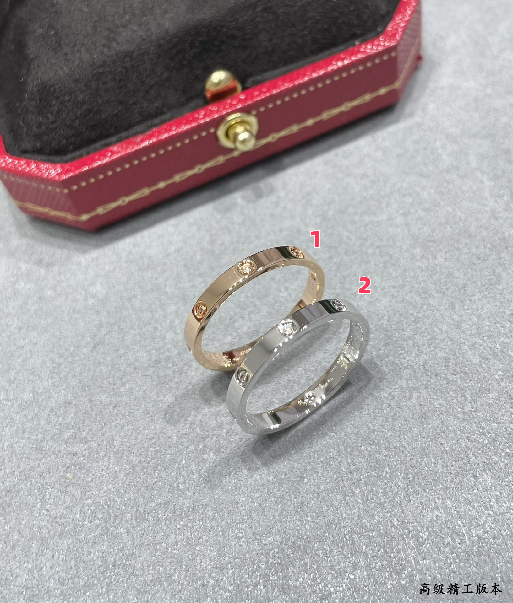 ca*t*er narrow version four Di*m*nd love ring