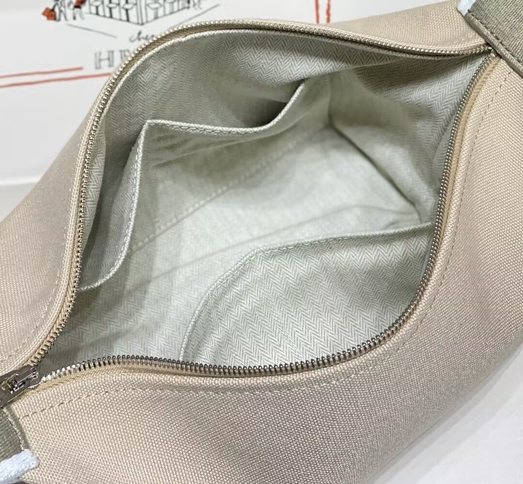 H**mes canvas bride-a-brac case toiletry pouch