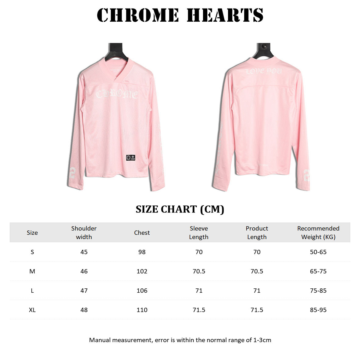 Ch**me He**ts 25fw long-sleeved t-shirt