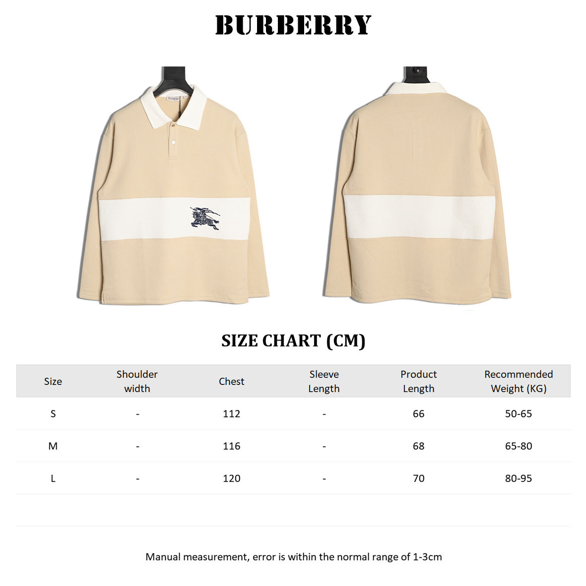 B**rry long-sleeved polo shirt