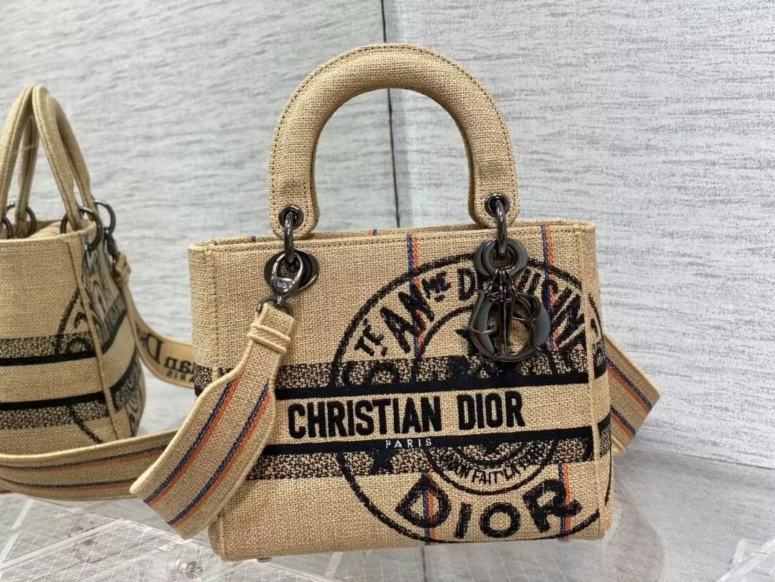 D*or medium lady d-lite bag 24x20x11cm