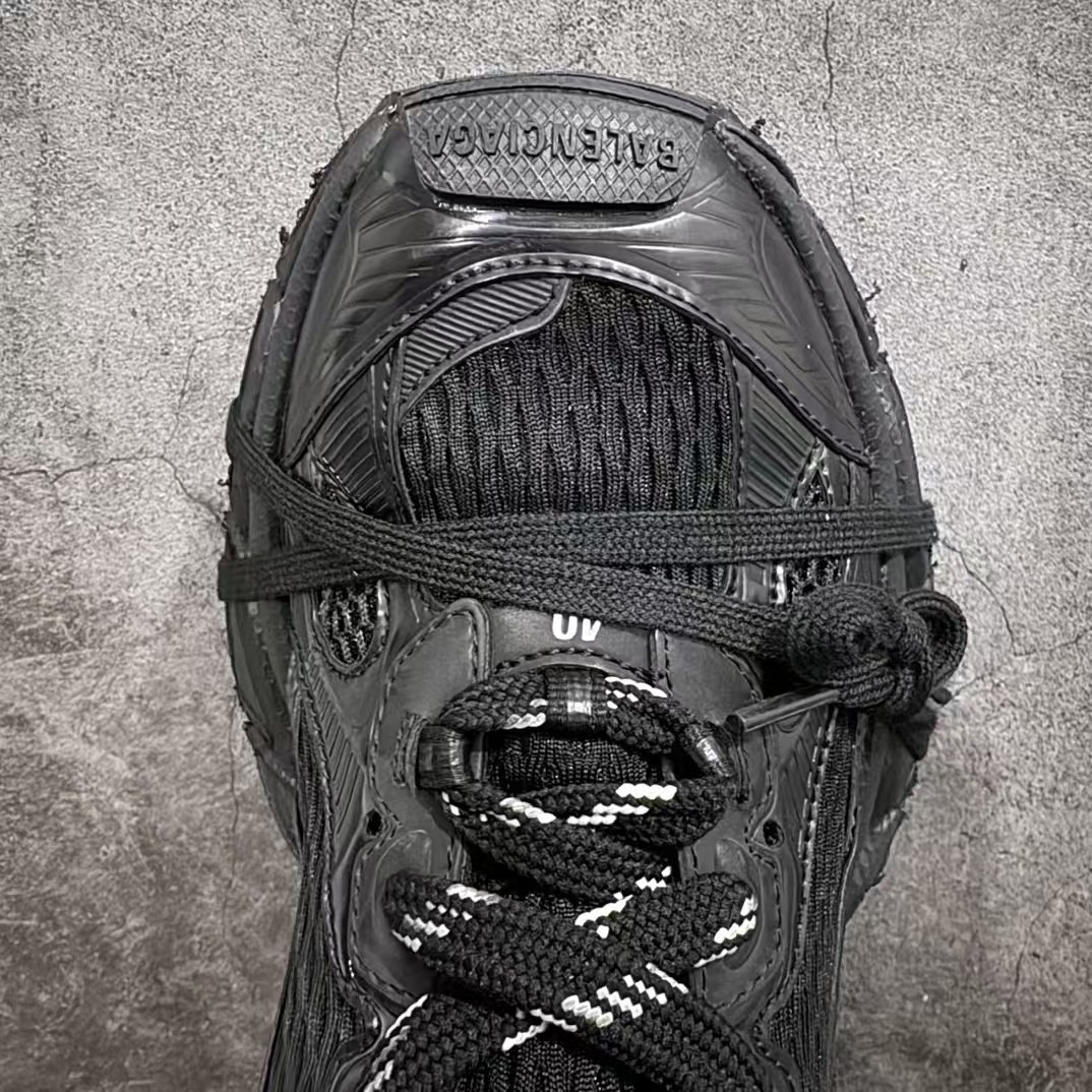 UA Balenciga 3XL Knit Sneaker Black (run one size large)