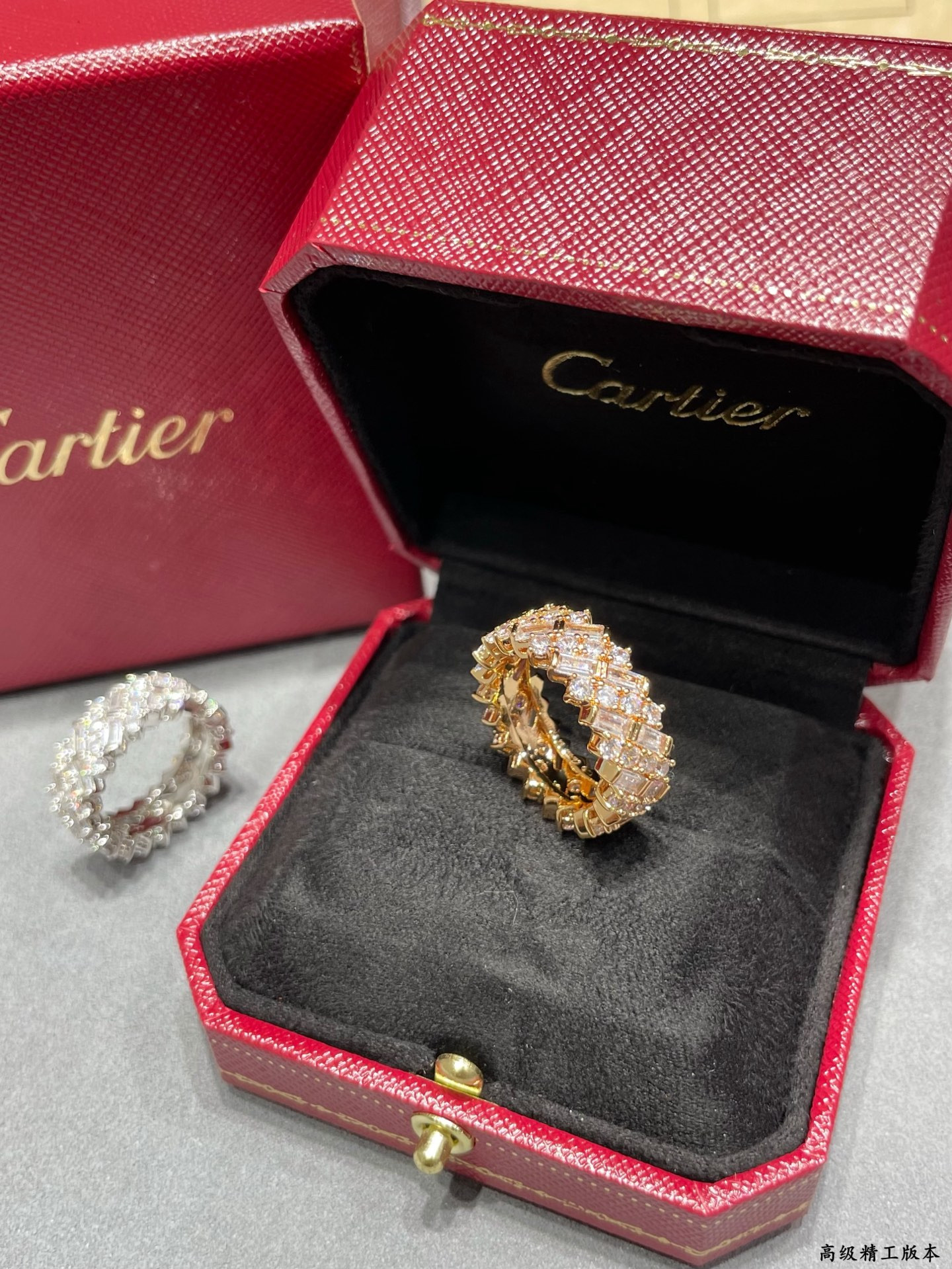 ca*t*er step Di*m*nd ring