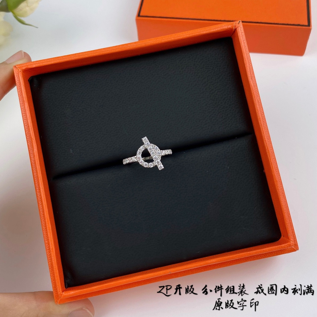 hermès ot buckle full Di*m*nd ring