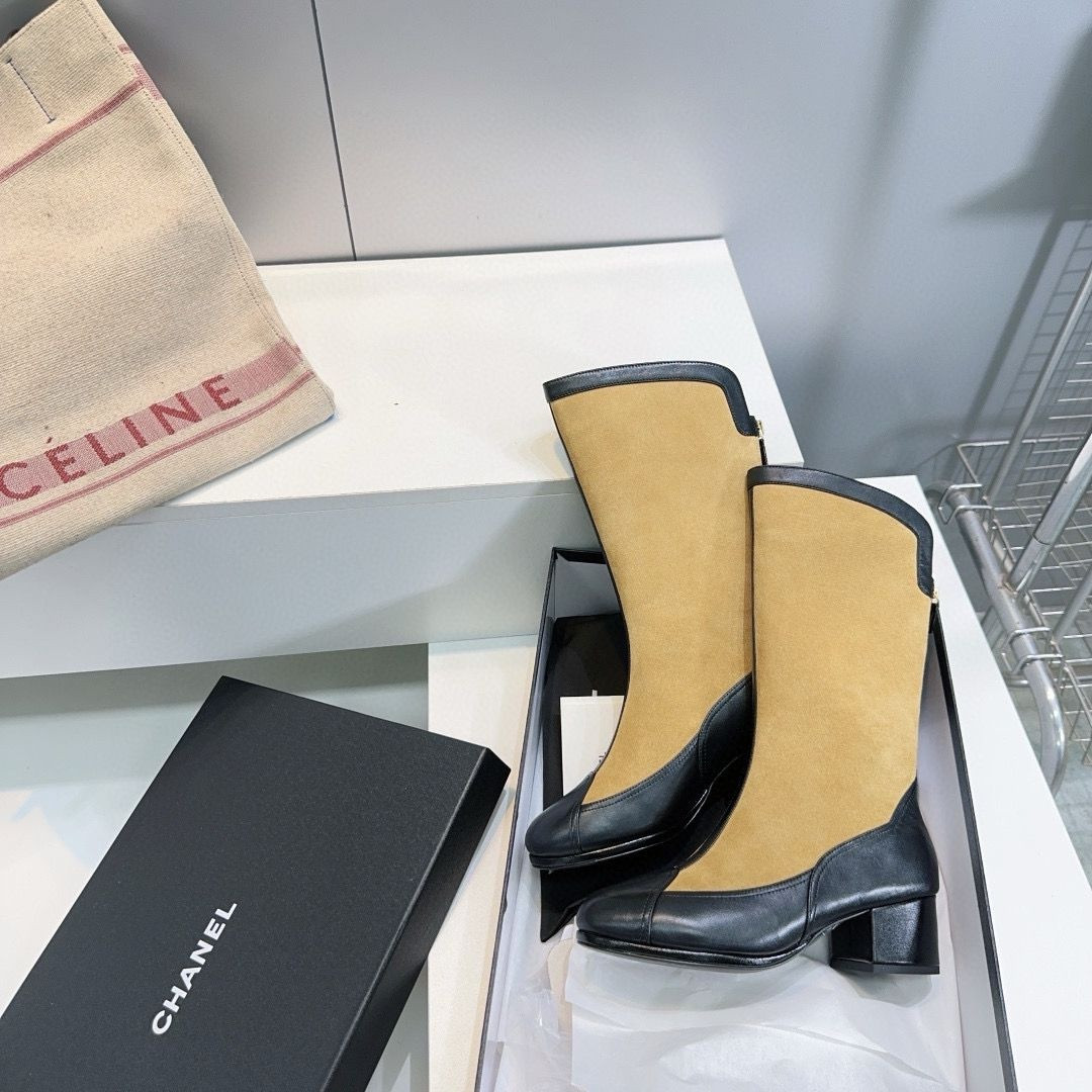 ua Ch*el high boots 5.5cm heel