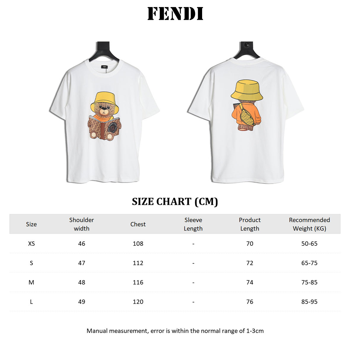 F**di 23ss short-sleeved t-shirt
