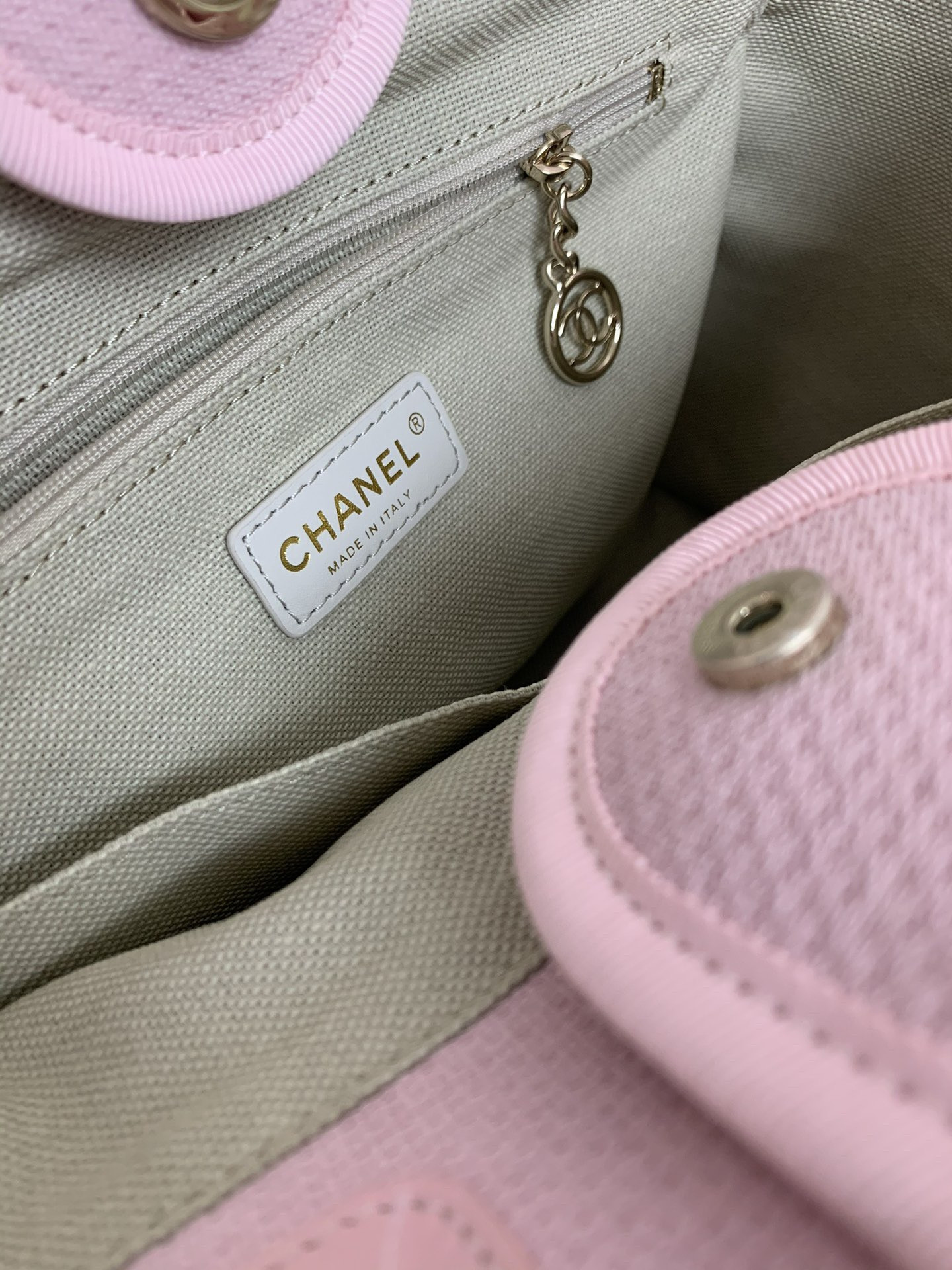 Ch*el deauville tote shopping bag 39x13x22cm