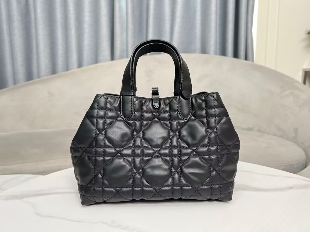 D*or toujours bag medium black 11 x 8.5 x 6.5 inches
