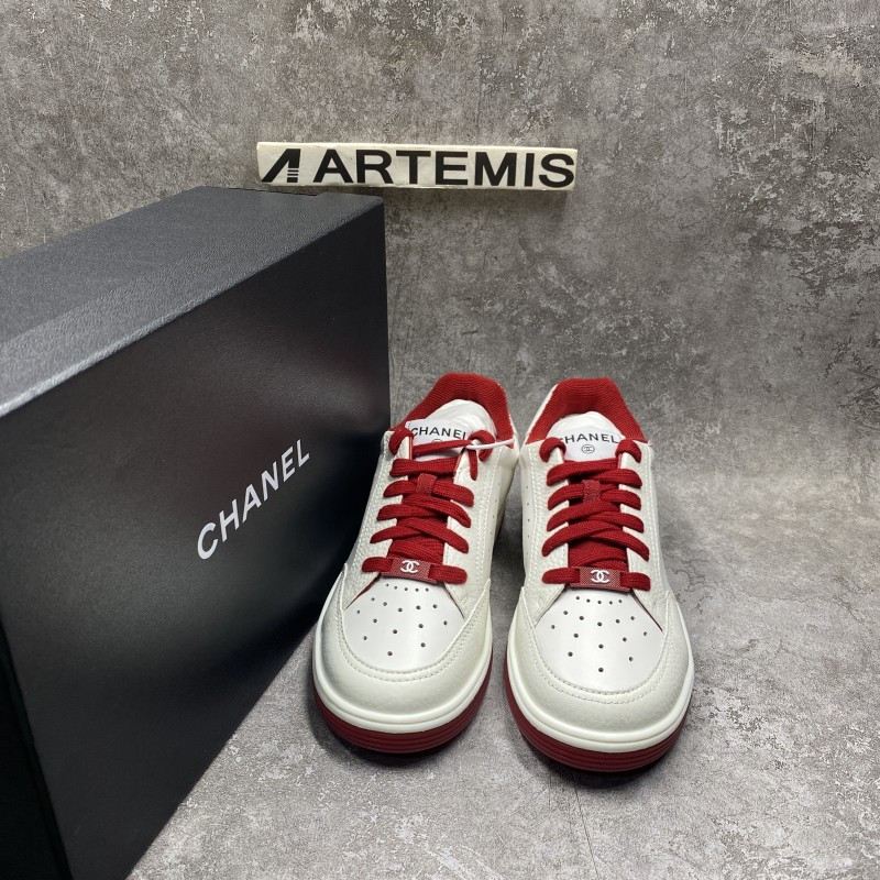 Ch*el 22p trainer white dark red