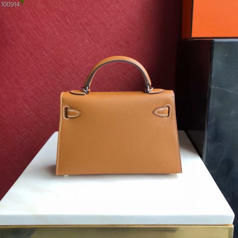 H**mes epsom handmade kelly mini 19