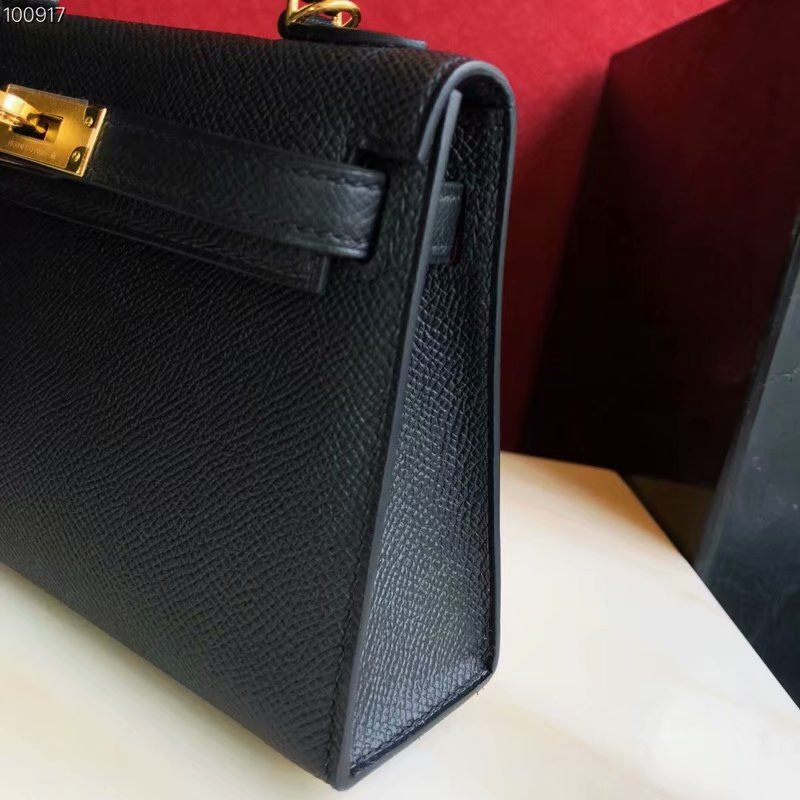 H**mes epsom handmade kelly mini 19