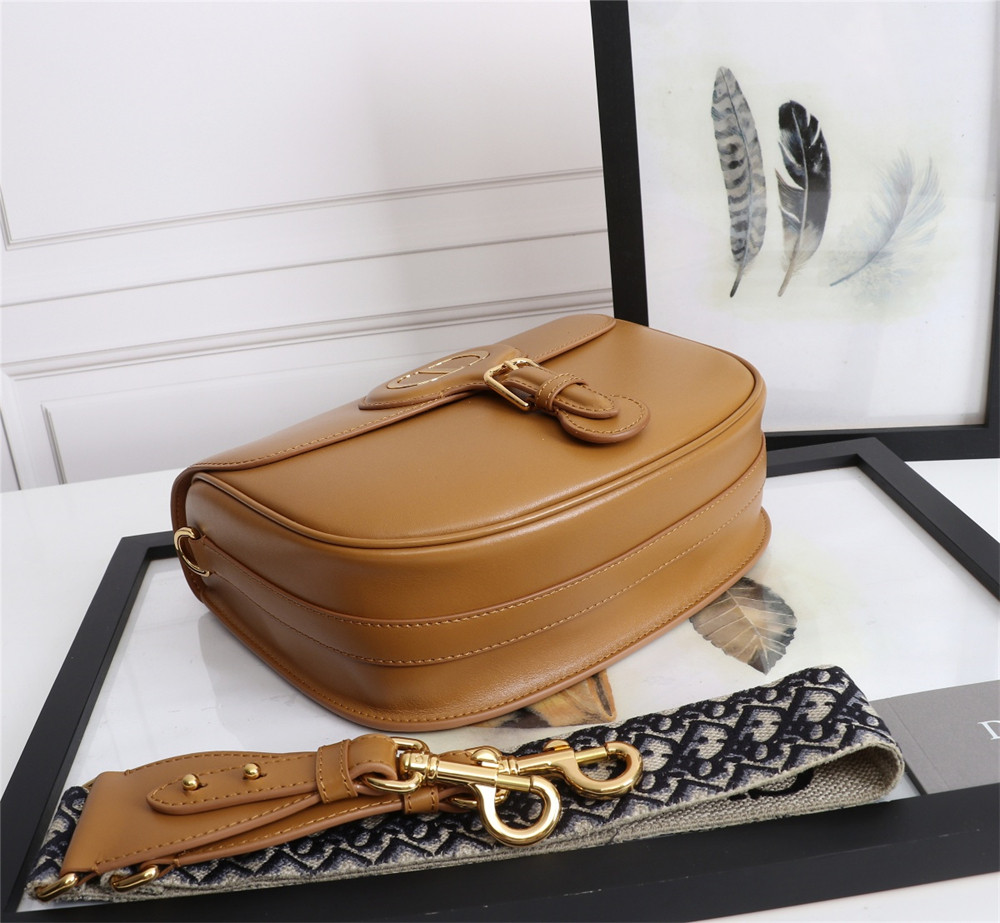 large D*or bobby bag caramel box calfskin