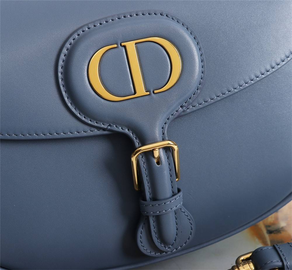large D*or bobby bag blue box calfskin