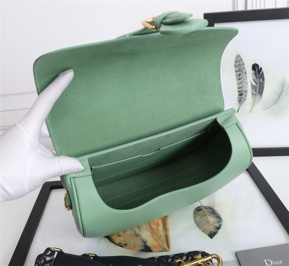 large D*or bobby bag green box calfskin