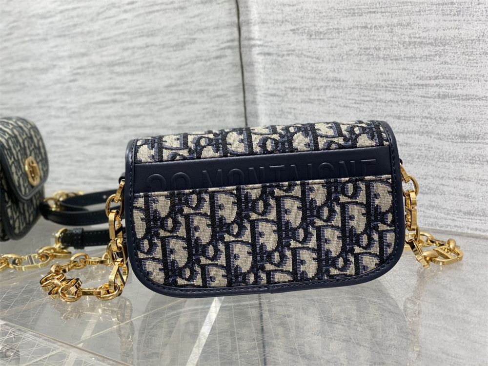 small 30 montaigne avenue bag blue D*or oblique jacquard