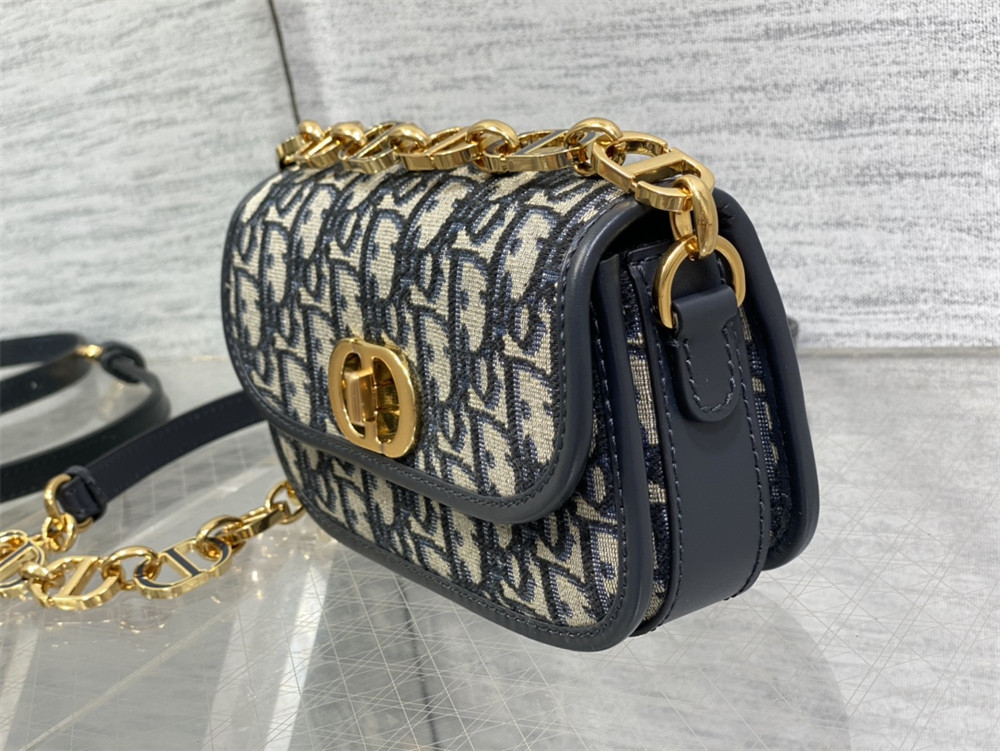 small 30 montaigne avenue bag blue D*or oblique jacquard