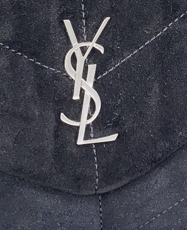 Y*L puffer in suede black 23 x 15.5 x 5.8 cm