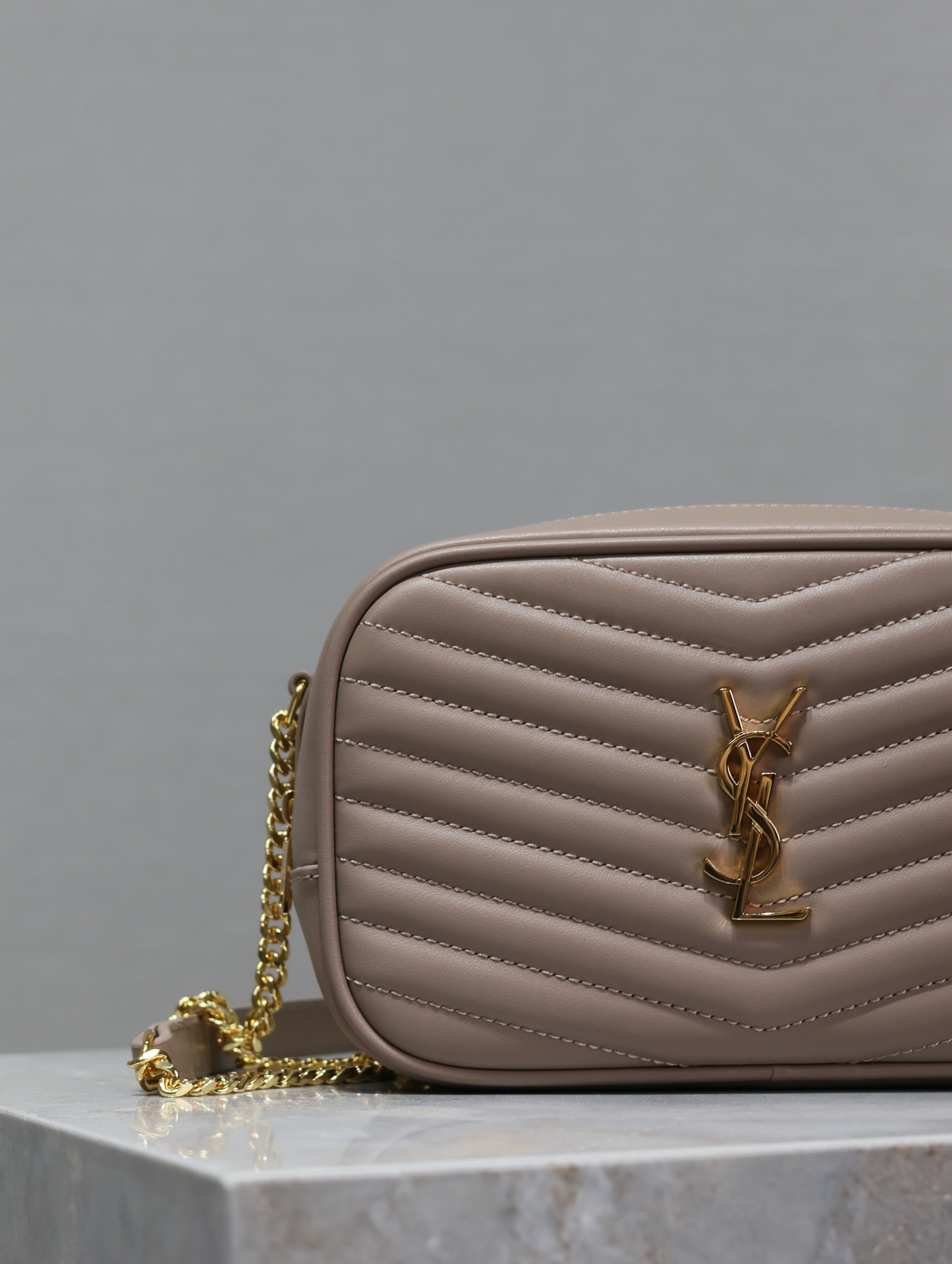 Y*L mini lou in quilted leather 7.5 x 4.1 x 2 inches