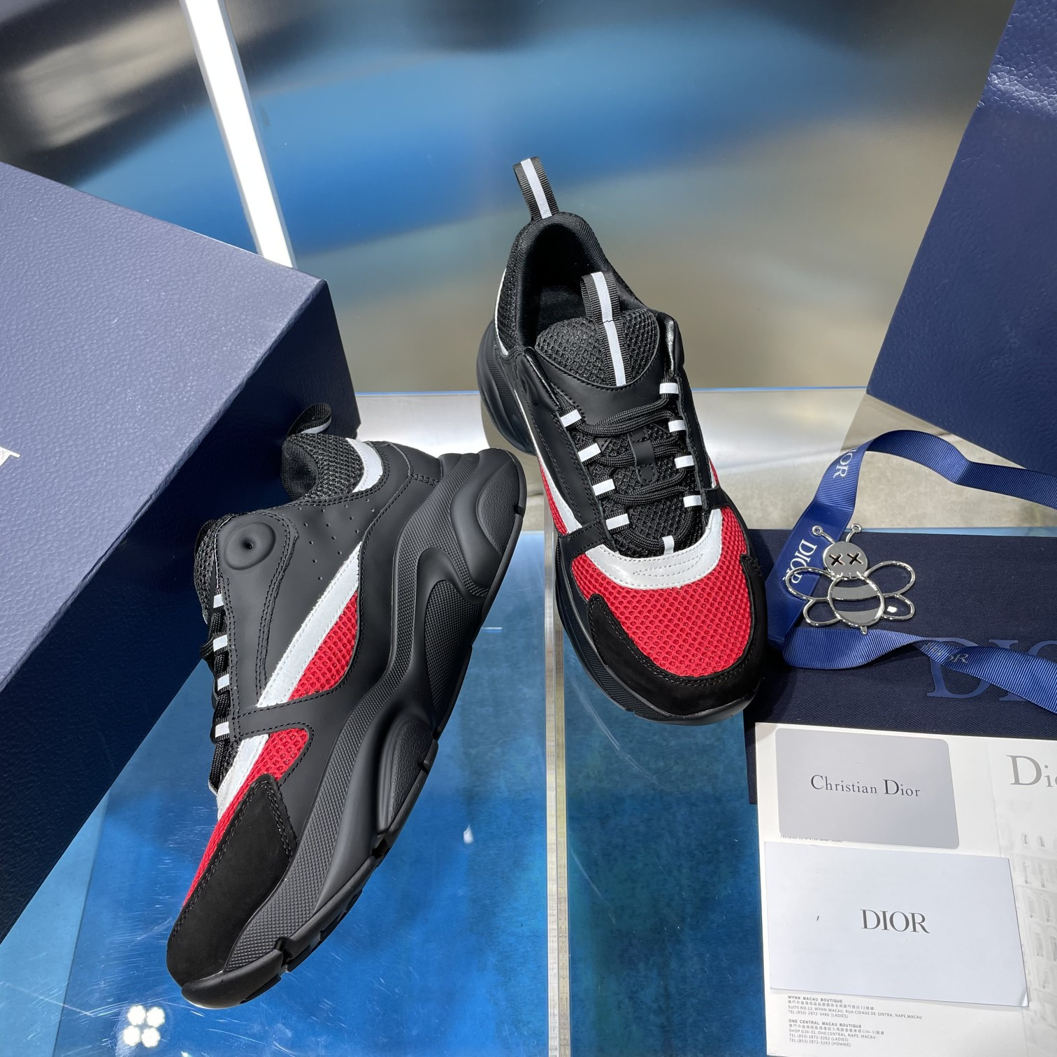 ua D*or b22 black and red sneaker