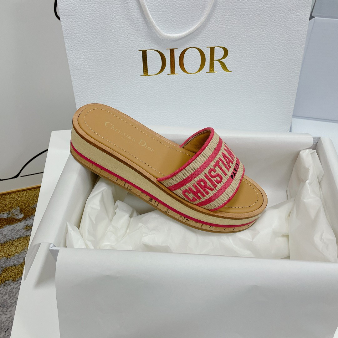 ua D*oriviera dway platform slide candy pink