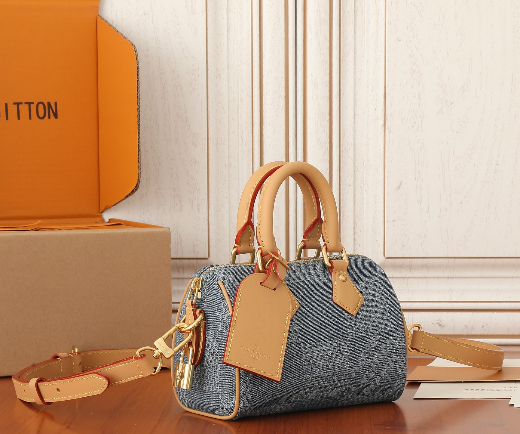 LV Speedy 18 Bandoulière N40682 7.1 x 4.7 x 3.9 inches