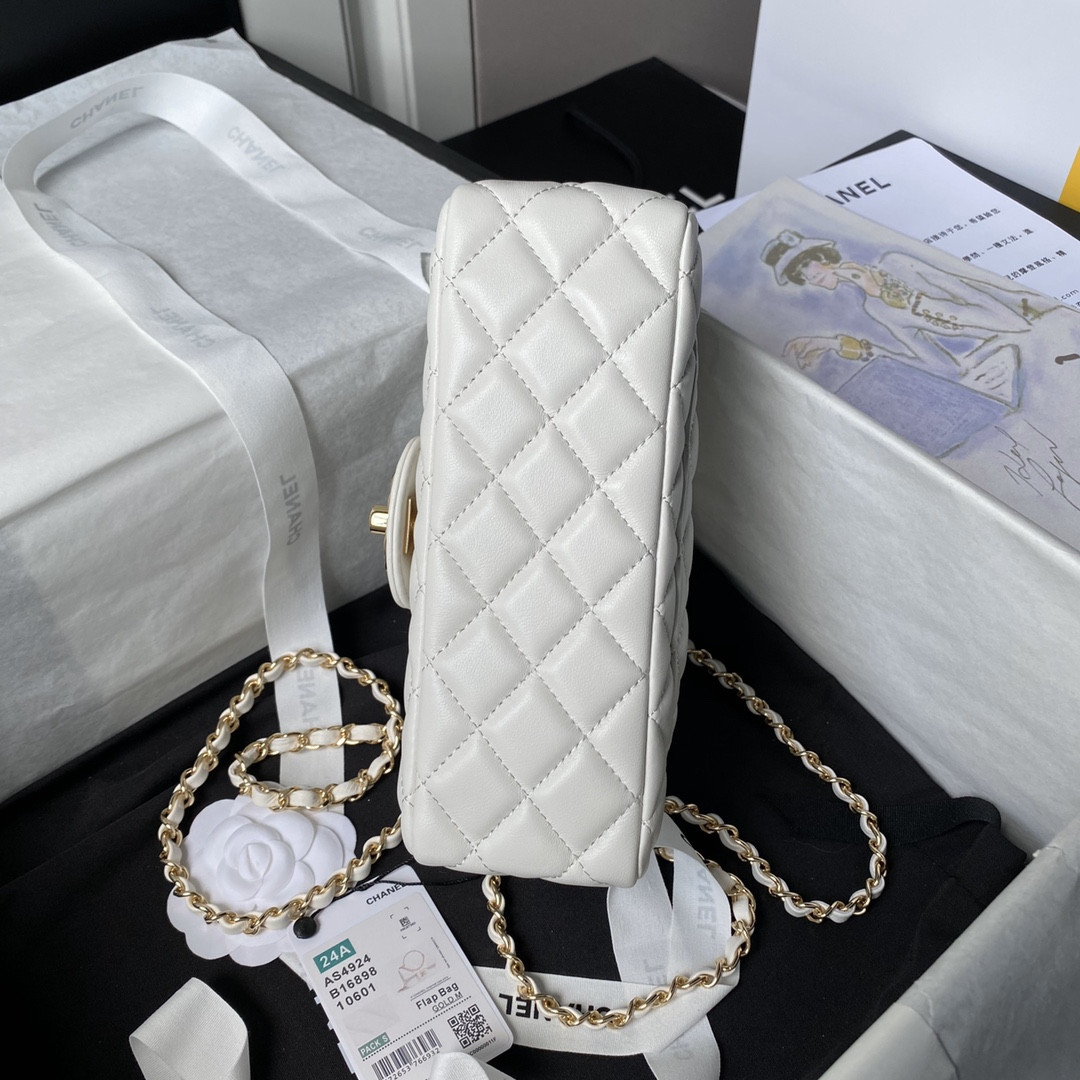 Ch*el 24a mini classic handbag 12 × 20 × 6 cm