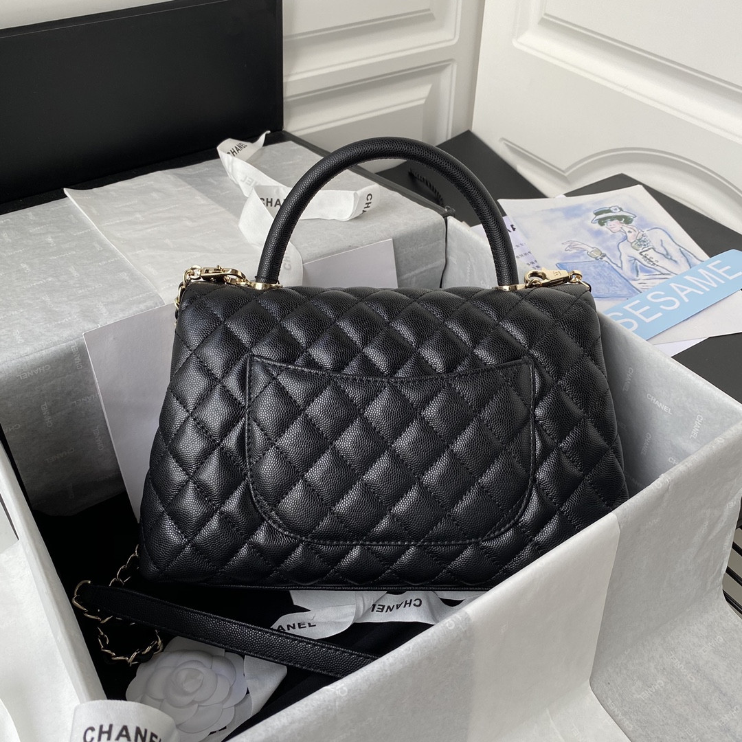 Ch*el coco handle bag 28cm