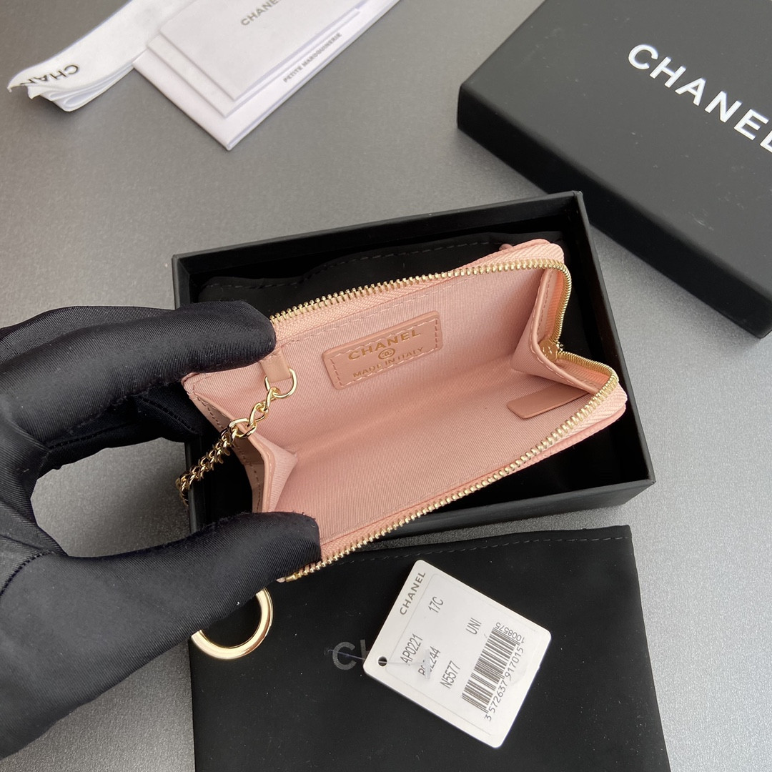 Ch*el card holder 11.5×7.5×1.5cm