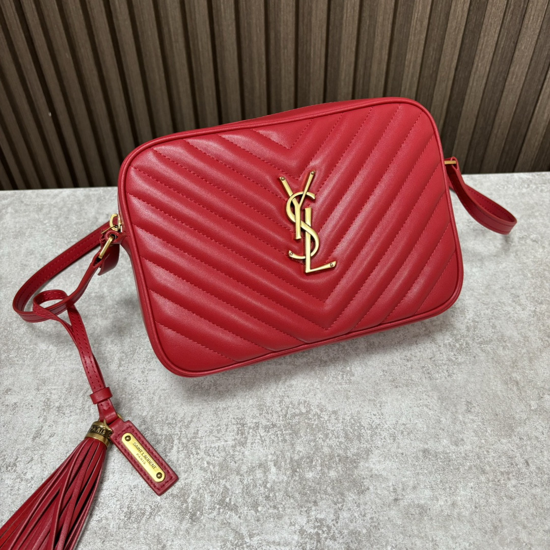 Y*L lou camera bag in quilted leather 23x16x6cm