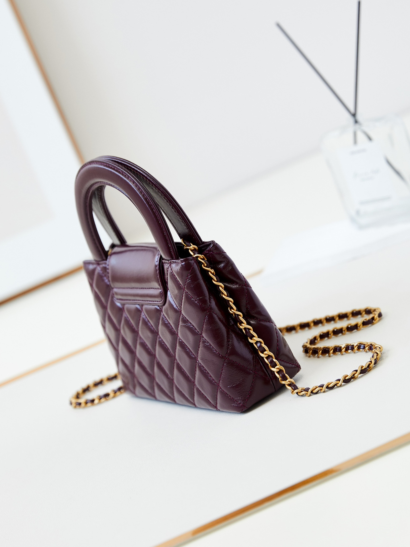 Ch*el 23k kelly 19x13x7cm