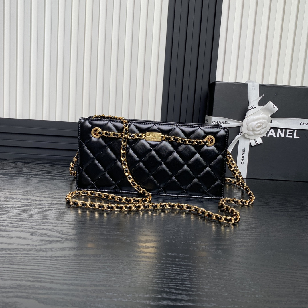 Ch*el 24k handbag 13×27×7cm