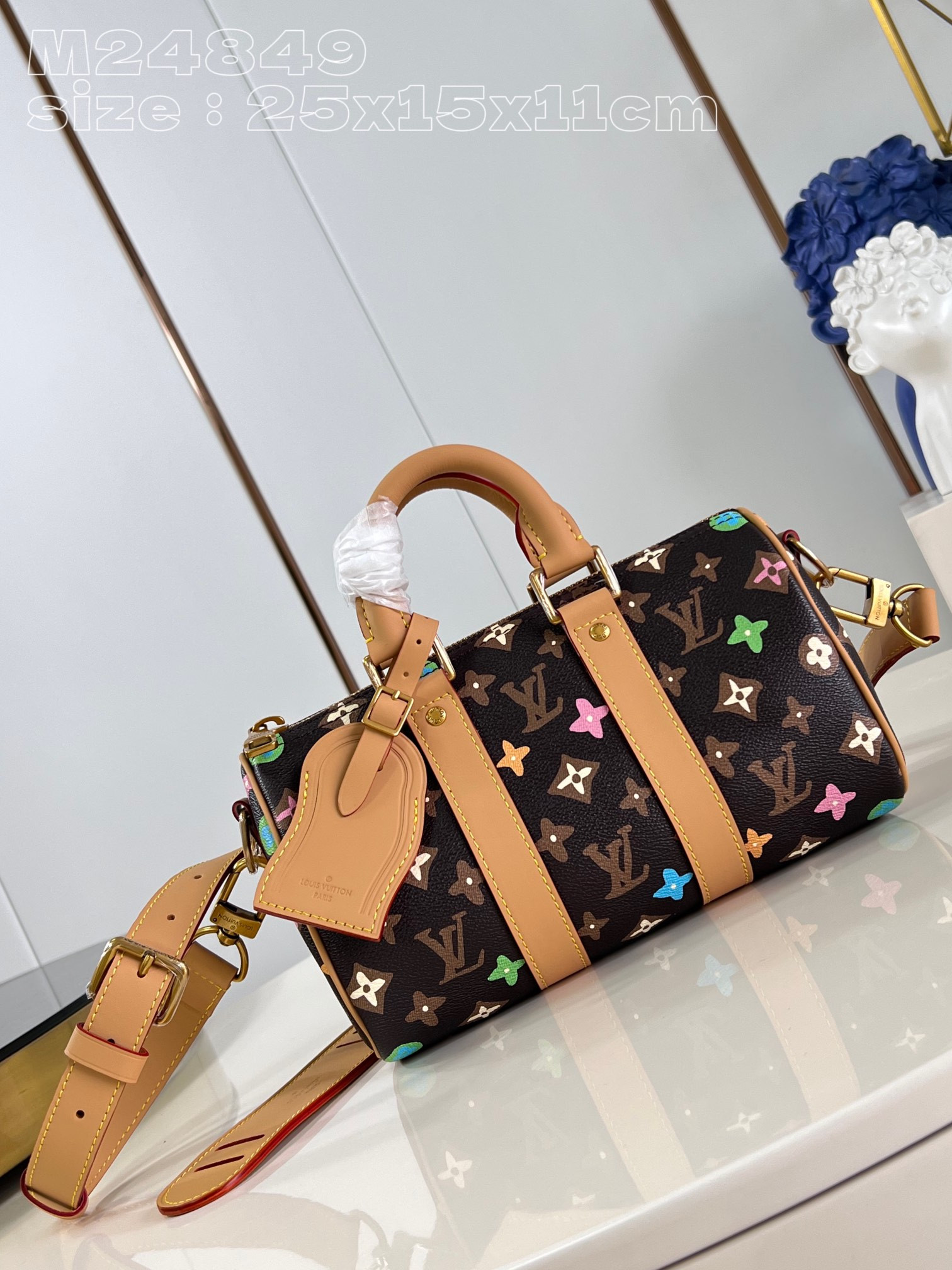 LV  Keepall Bandoulière 25 M24849 25 x 15 x 11cm