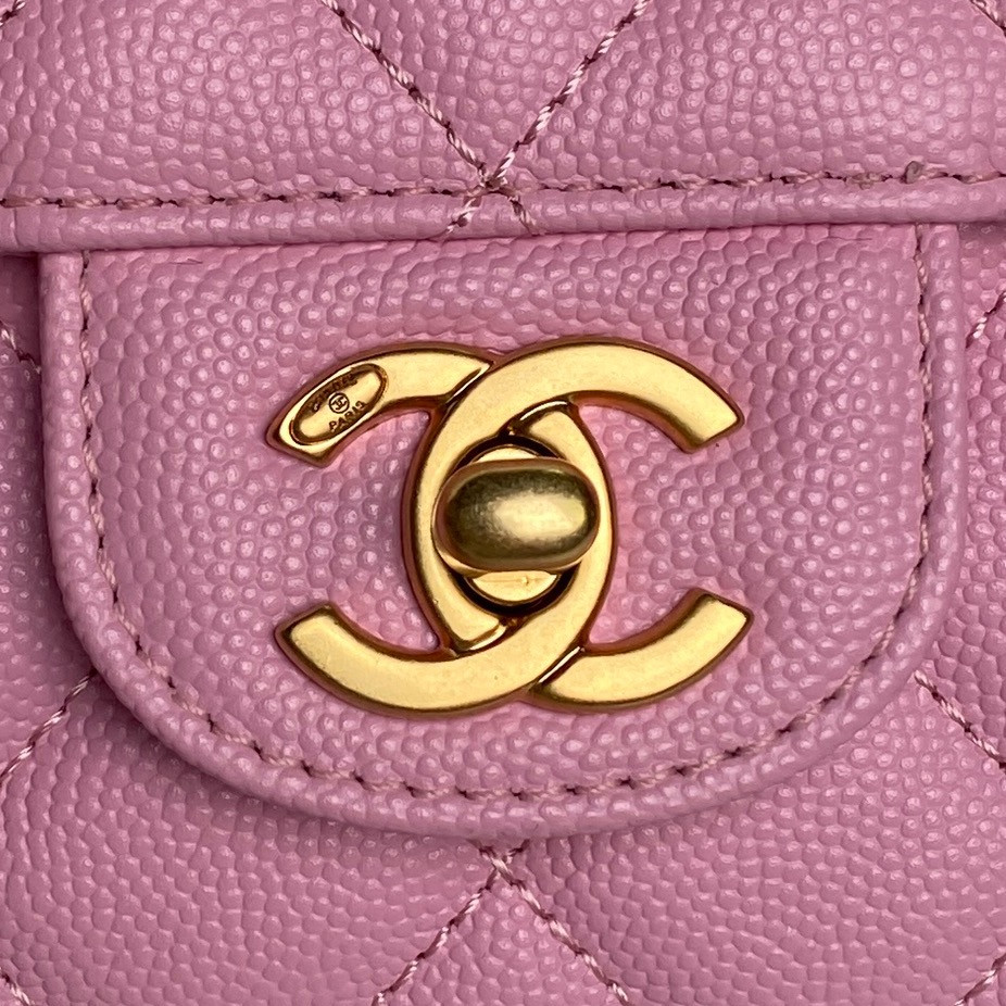 Ch*el flap handbag as5239 18×13×5.5cm