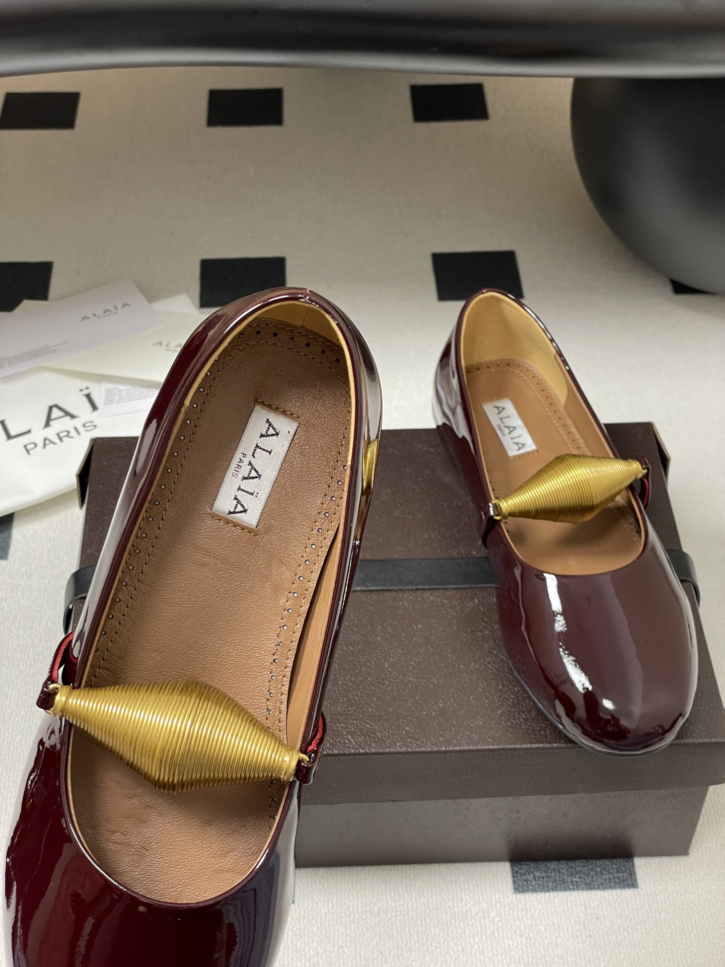 UA Alaïa Jewel Ballet Flats(Customized Size 7-10 days production time)