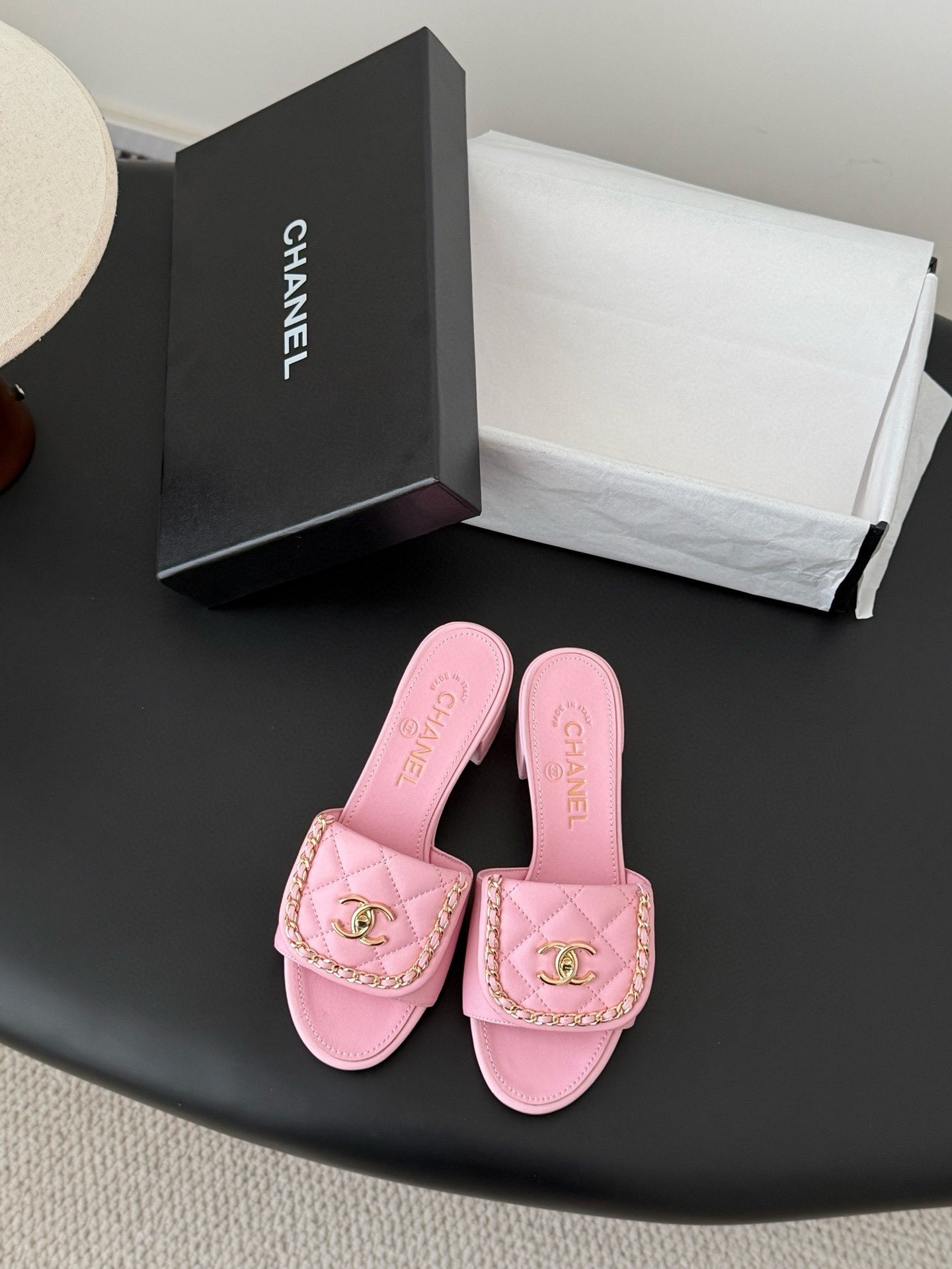 UA Chanel Slippers