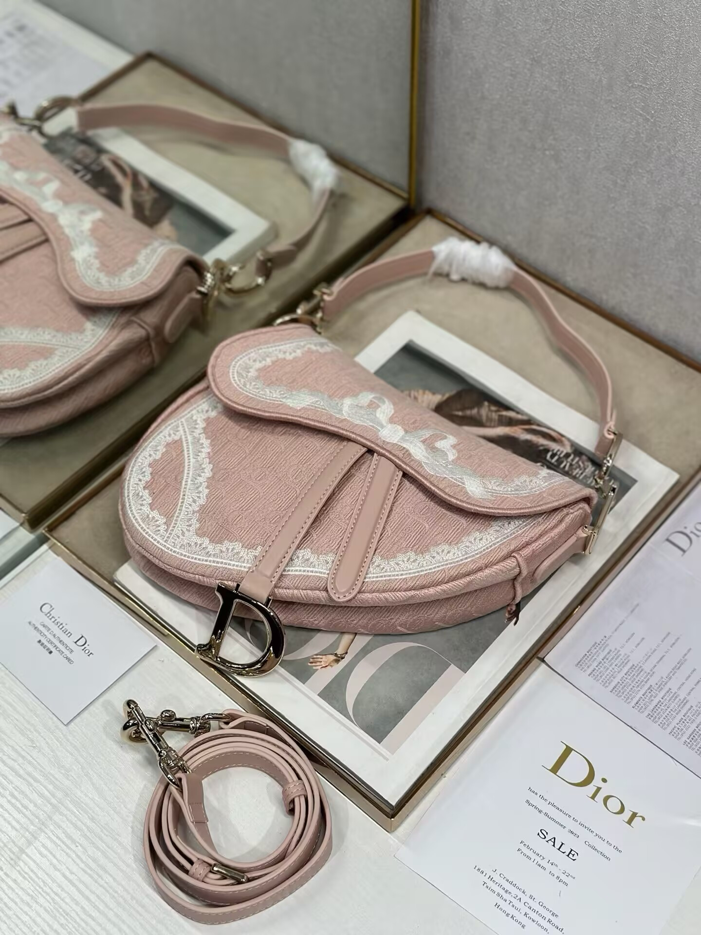 Dior Saddle Bag 25.5x20x6.5cm