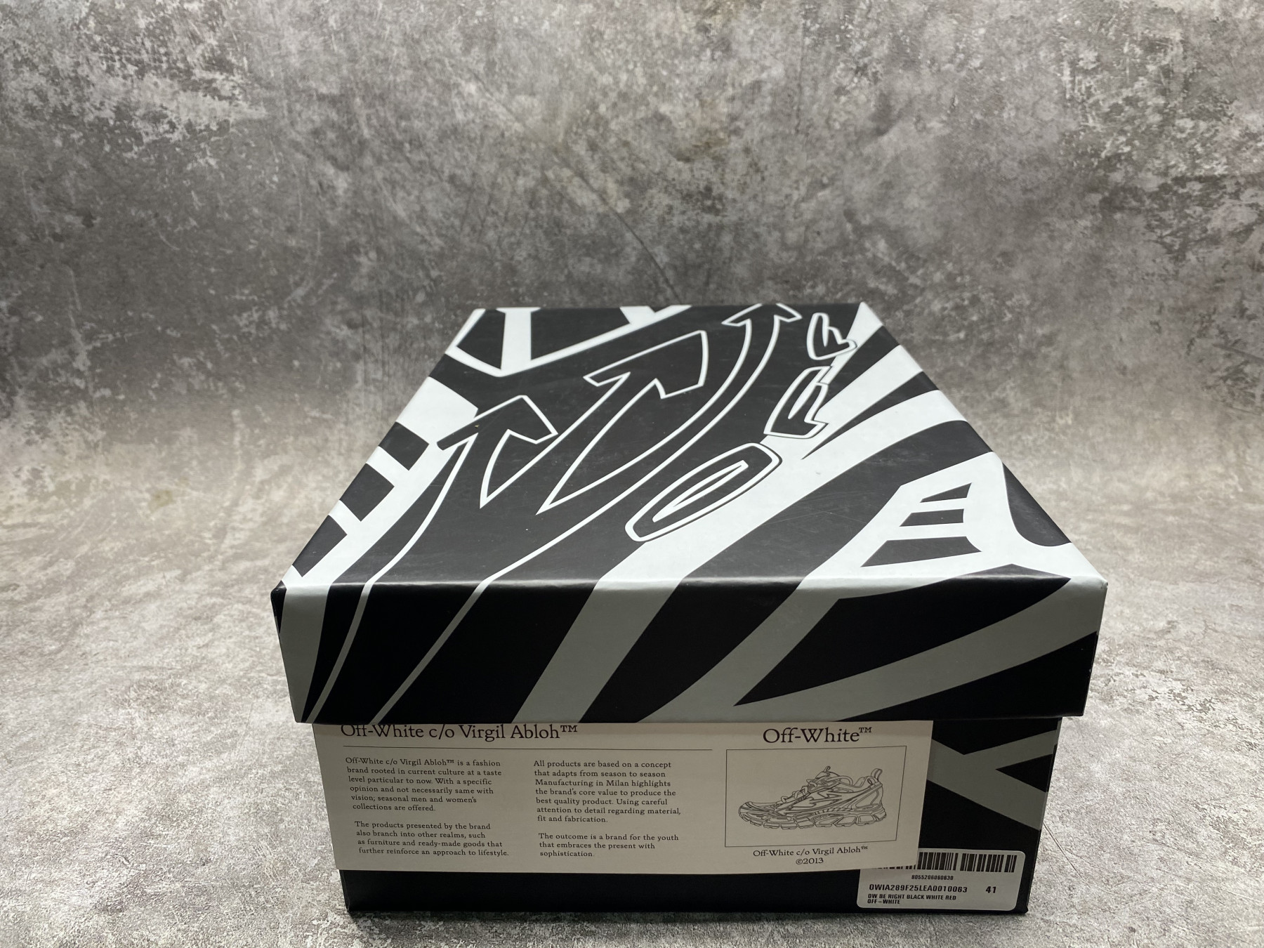 UA Off-White "BE RIGHT BACK"