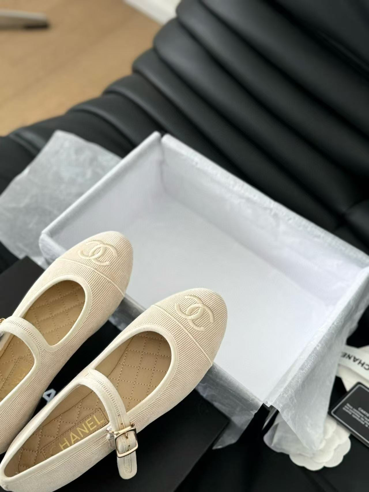 UA Ch**el MARY JANES Cotton & Silk