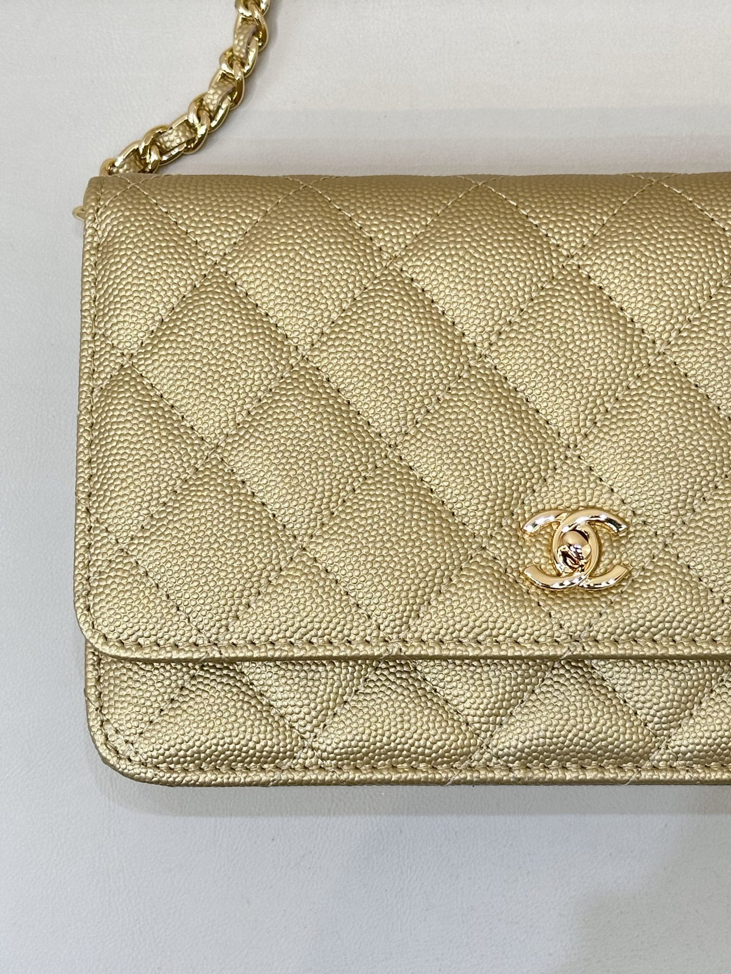 CHANEL WOC CLASSIC WALLET ON CHAIN 13x19x3cm