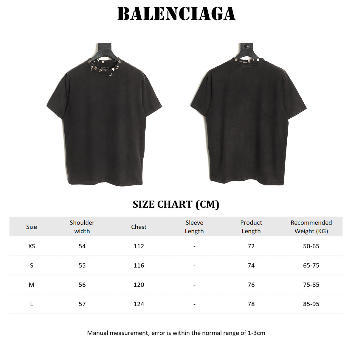 Ba1en*iaga 26ss short-sleeved t-shirt