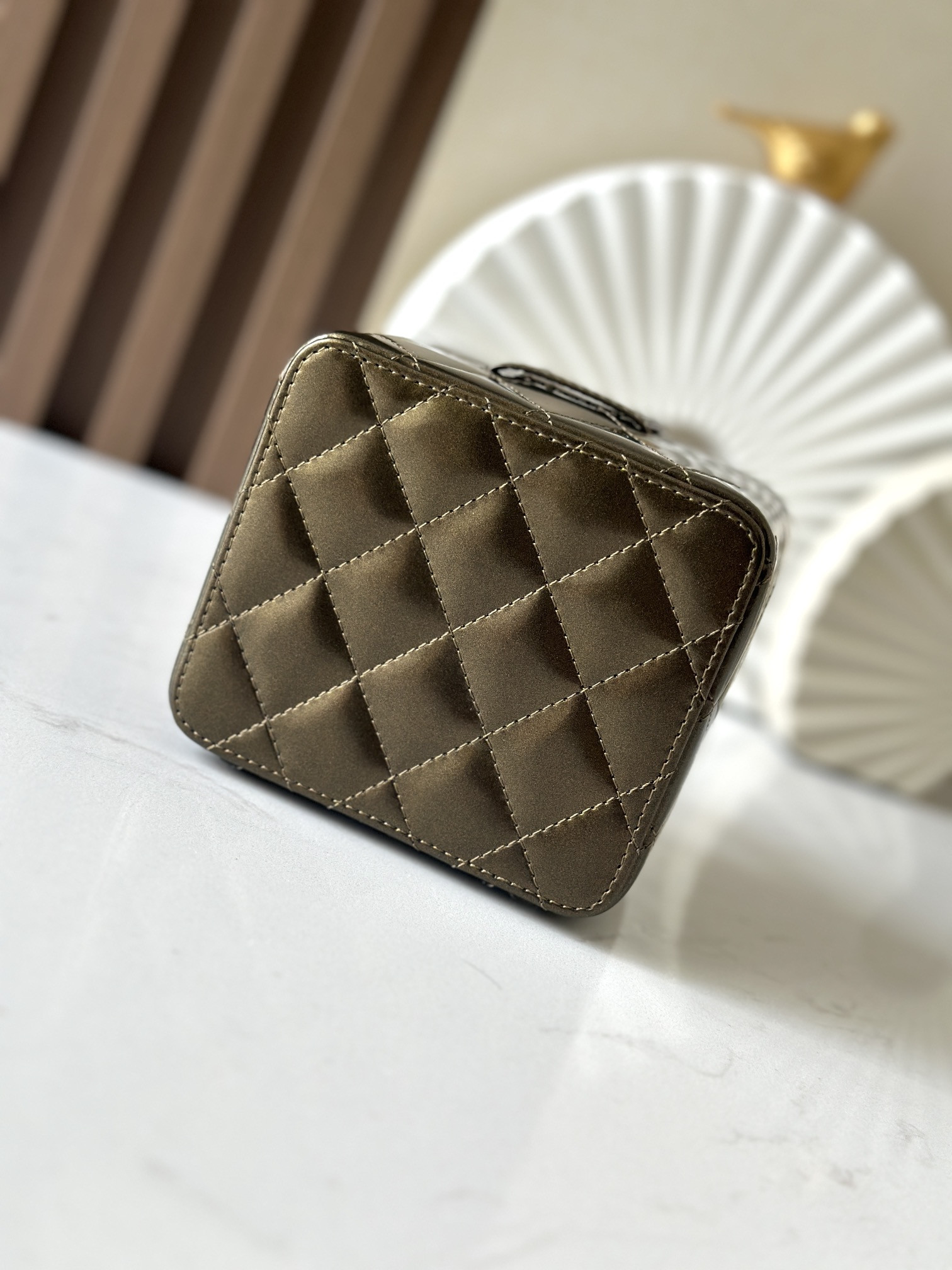 Chanel Vintage Cosmetic Bag 11x9.5x8.5cm