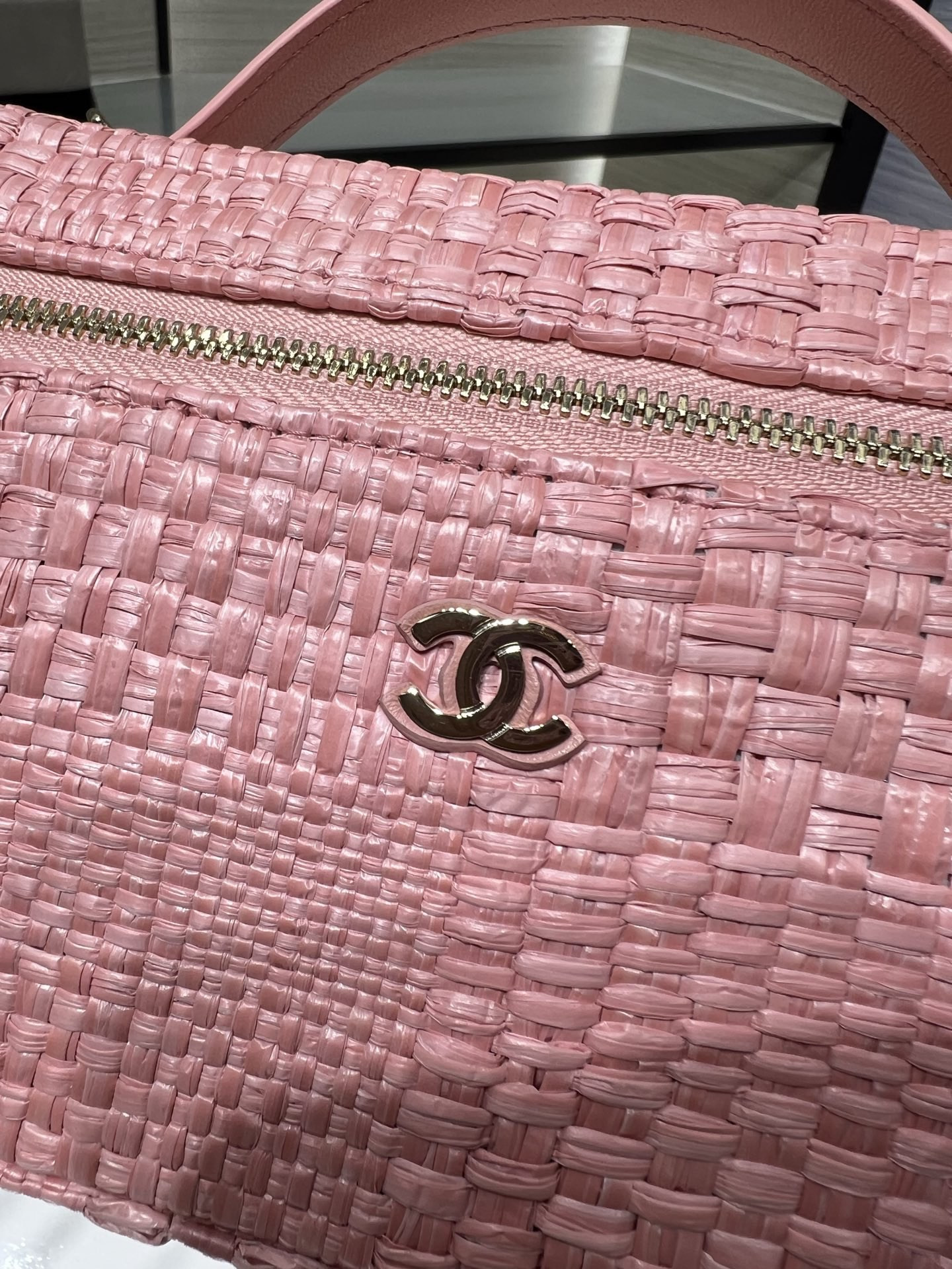 CHANEL Classic Vanity with chain Handbag AP4385 17x19.5x5cm