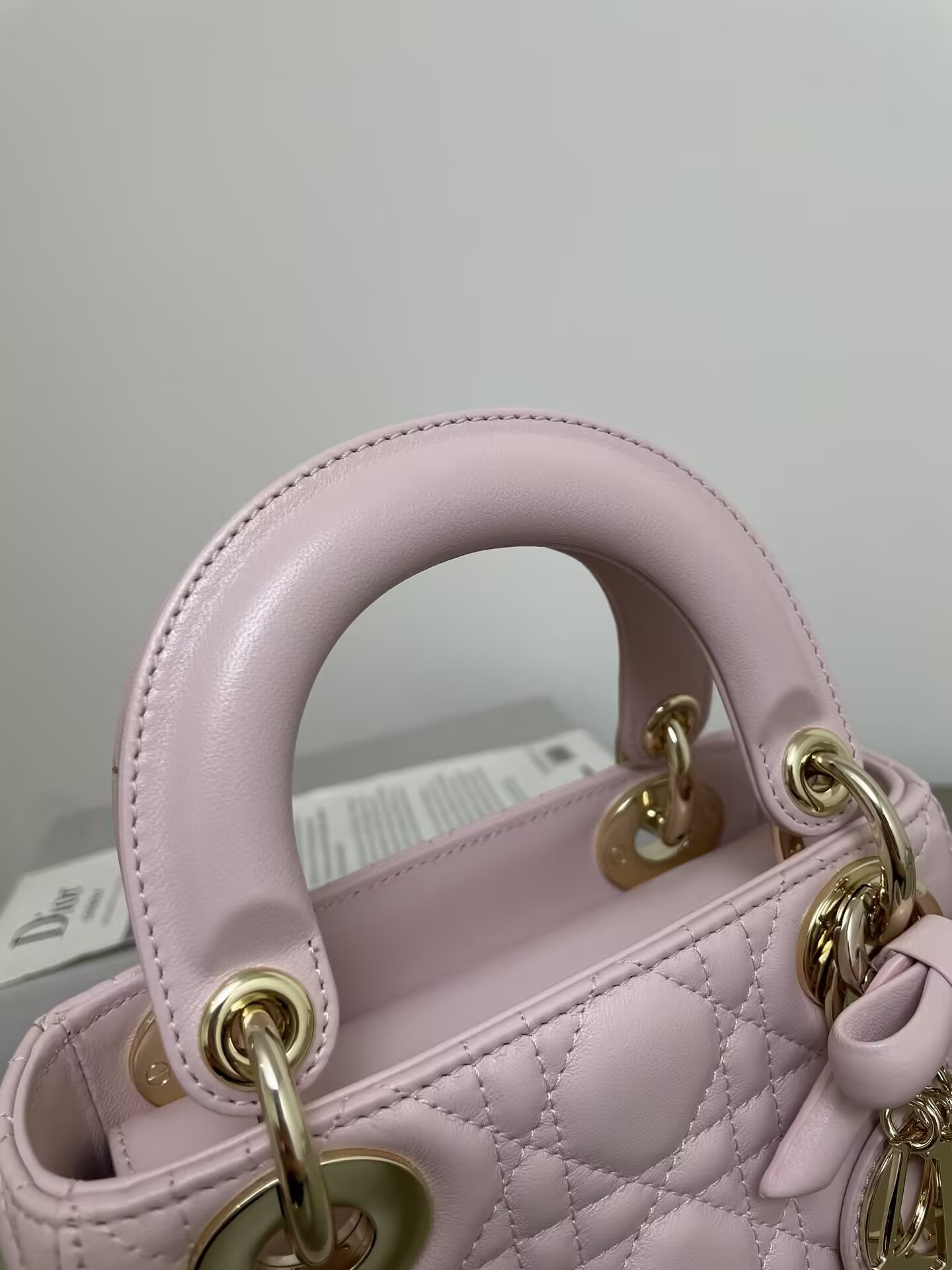 MINI LADY DIOR DIORAMOUR BAG 17x15x7cm