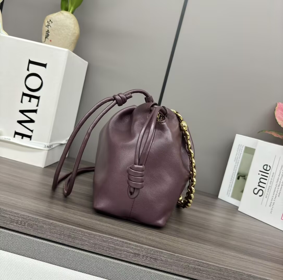 L0ew* Medium Flamenco purse in mellow nappa lambskin 30x10.5x20cm