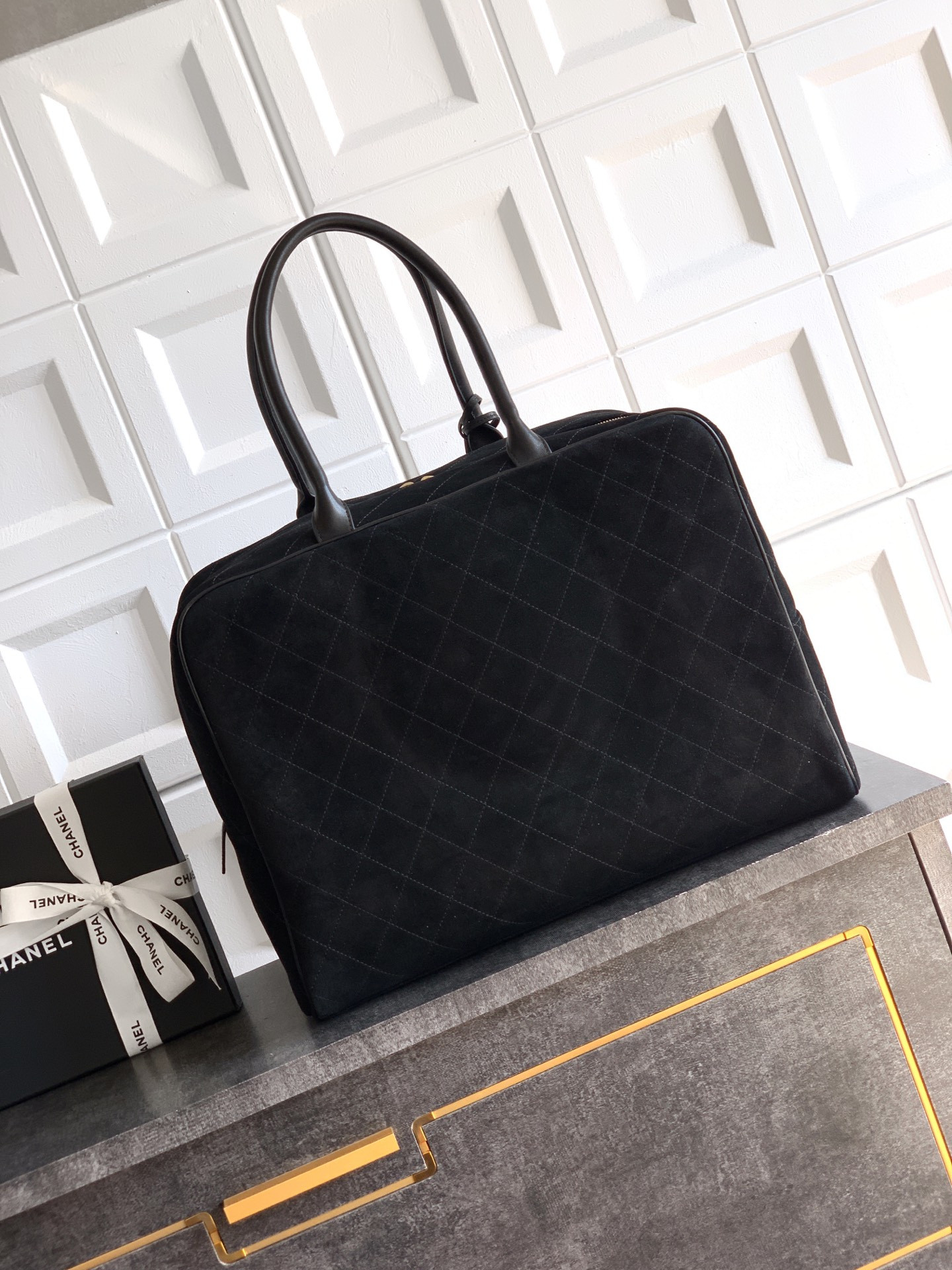 Chanel Maxi Bowling Bag AS6212 42x32x21cm