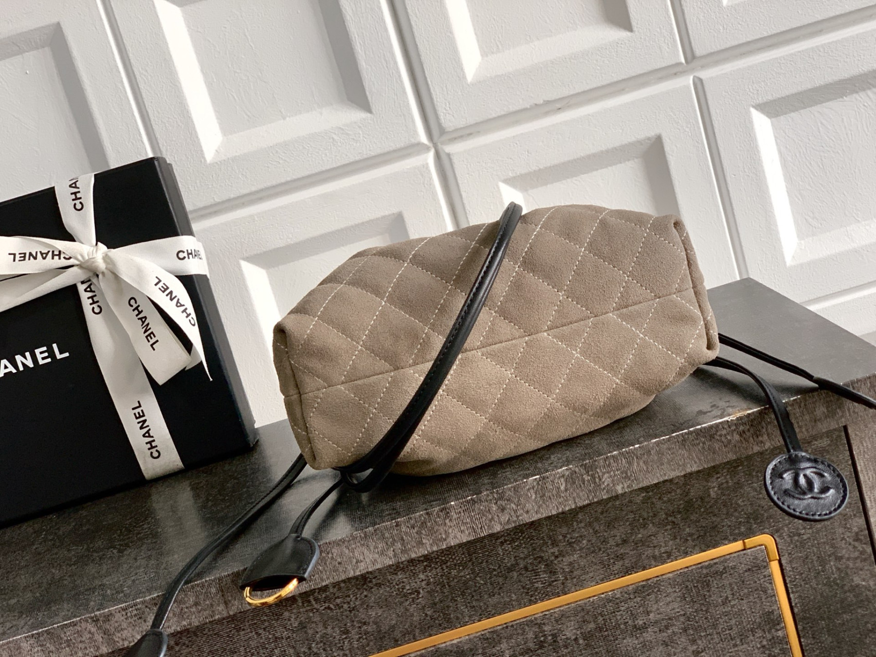 Chanel Clutch with Leather Strap AP5227 17x22x8cm