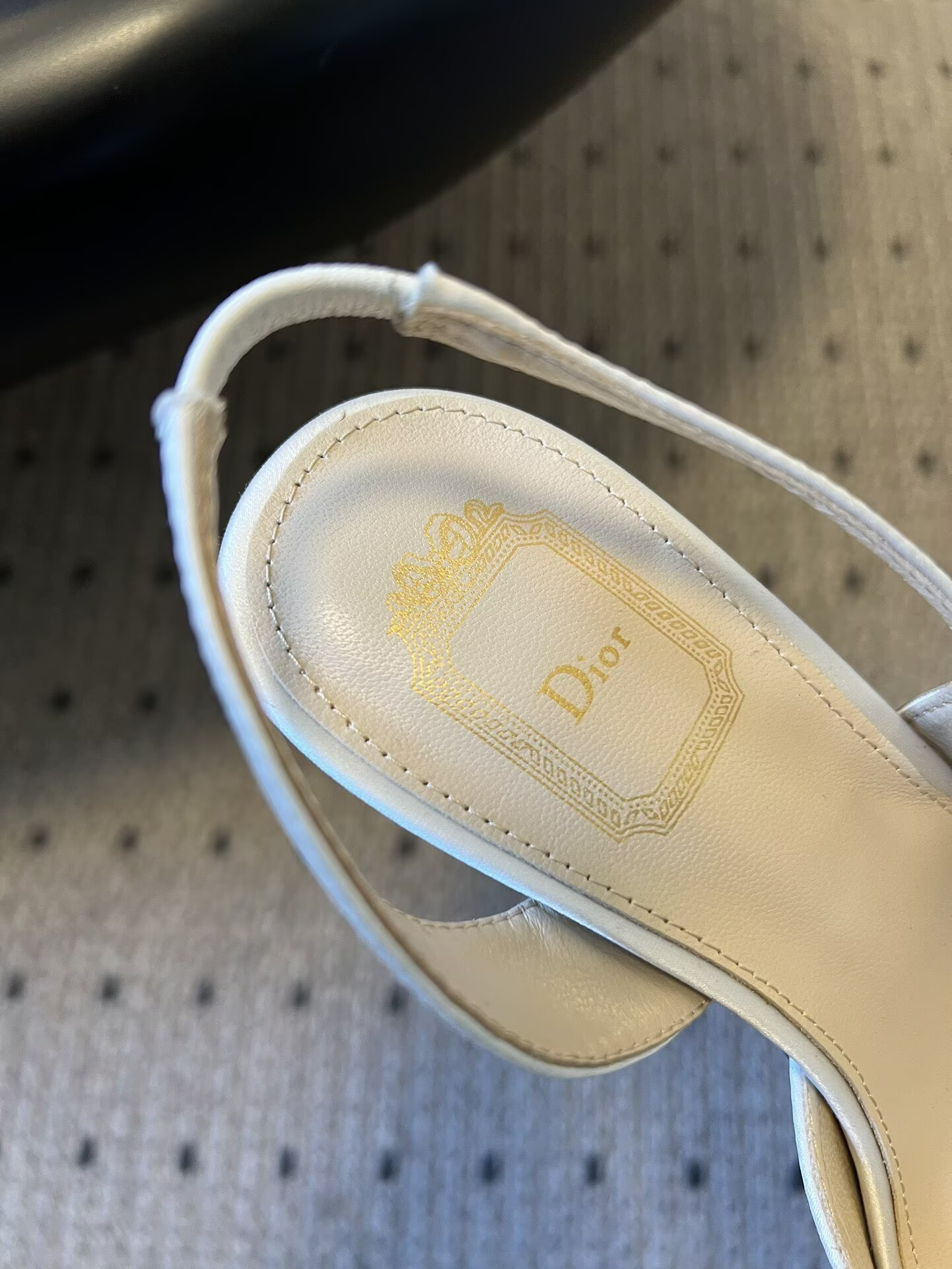 UA Dior Bow Heeled Slingback Sandal