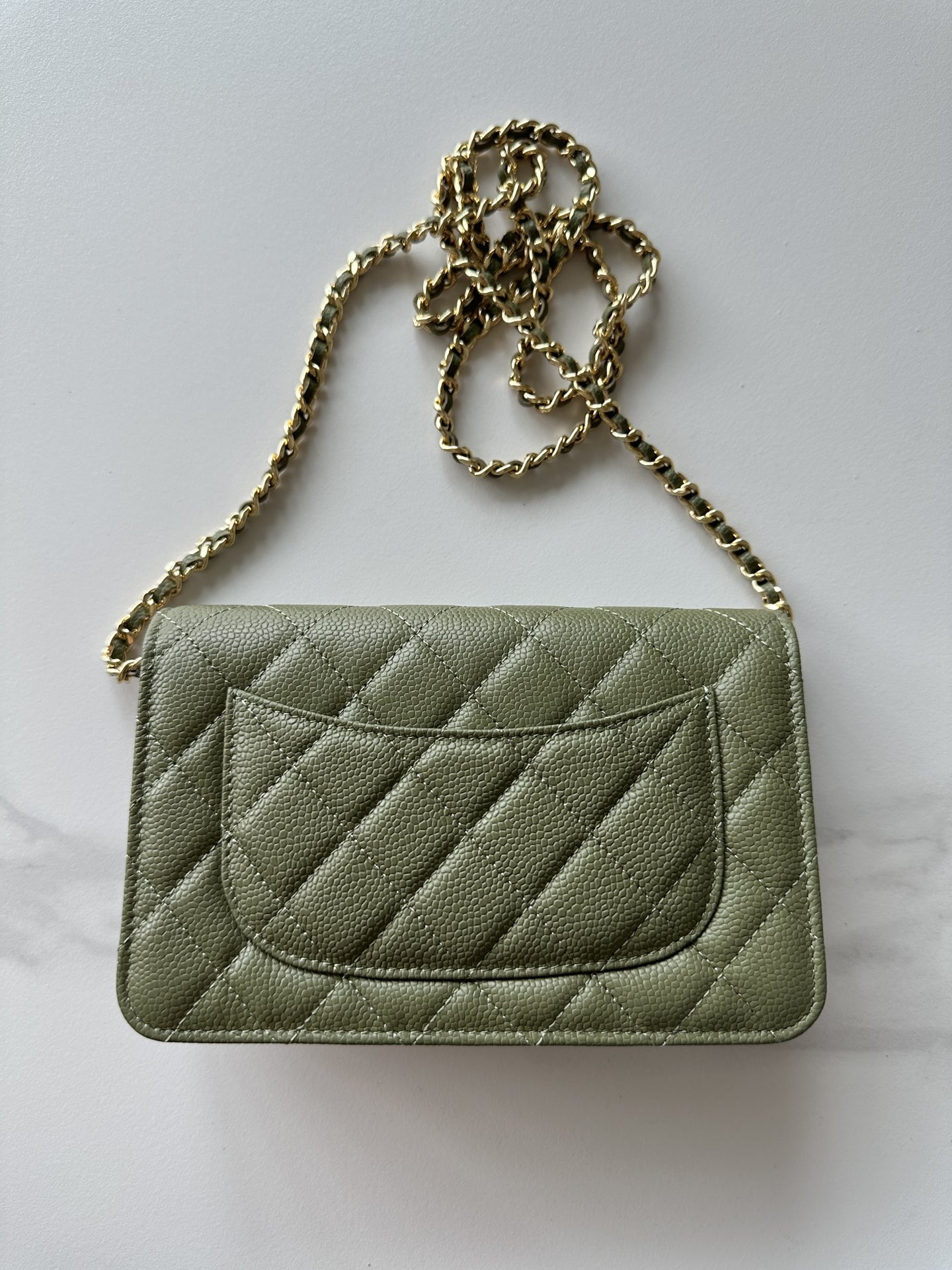 CHANEL WOC CLASSIC WALLET ON CHAIN 13x19cm